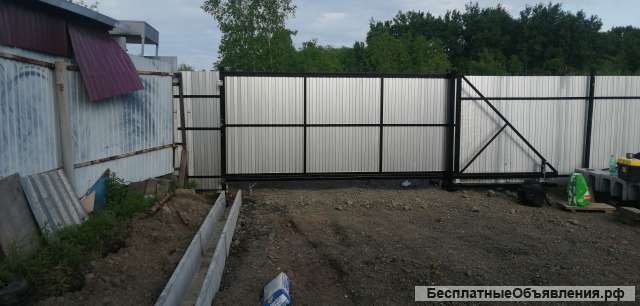 Изготовление откатных ворот