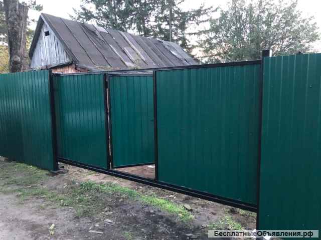 Изготовление откатных ворот