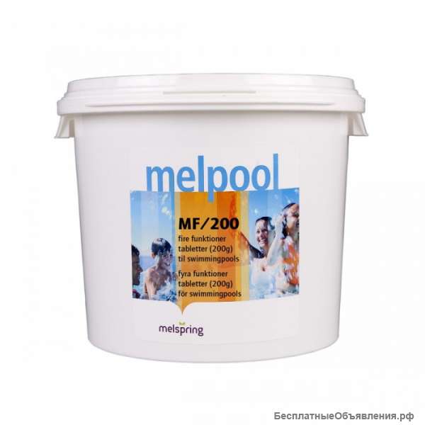 Полная очистка воды в бассейне с таблеткой Melpool