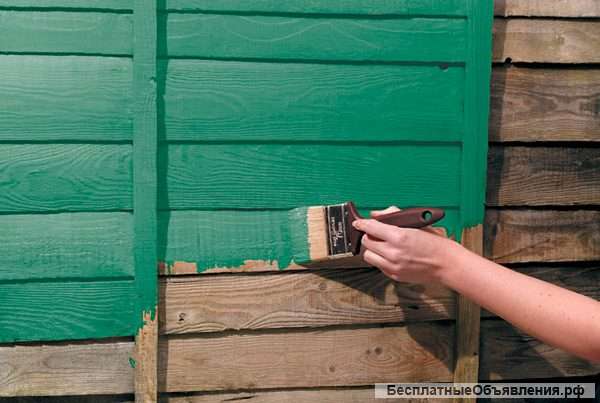 Покраска домов, бань, заборов и др