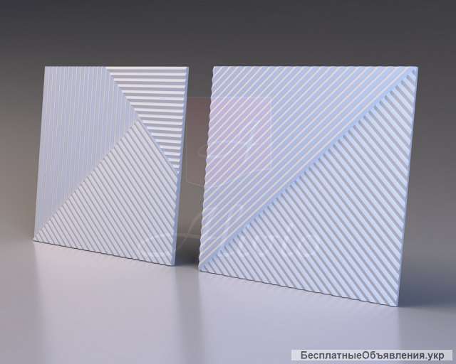 Гипсовые 3D панели Alivio серии Stripes 60/60 см