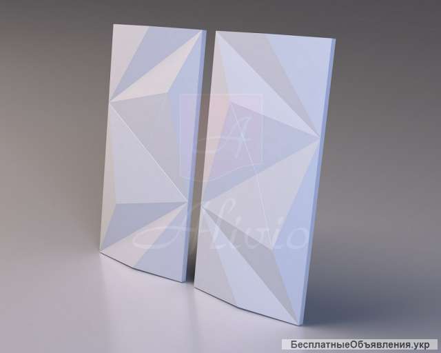 Гипсовые 3D панели Alivio серии Polygonal 60/30 см