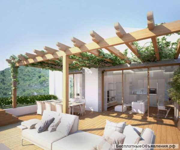 Квартиры площадью 39.20 121.60 м2, вблизи от моря, Бечичи, Будва, Черногория