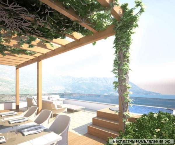 Квартиры площадью 39.20 121.60 м2, вблизи от моря, Бечичи, Будва, Черногория