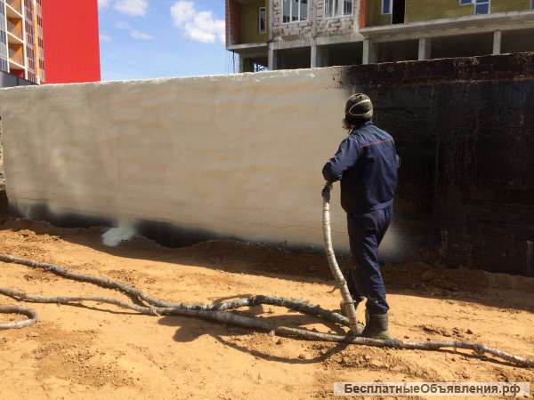 Теплоизоляция фундамента пенополиуретаном