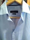 Рубашка ZARA man в вертикальную полоску