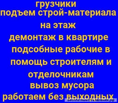 Грузчики кириши