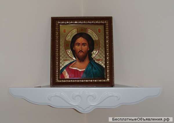 Полка для икон угловая 0901