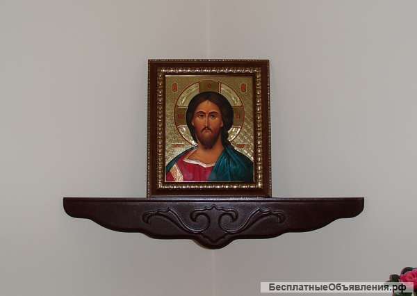 Полка для икон угловая 0901