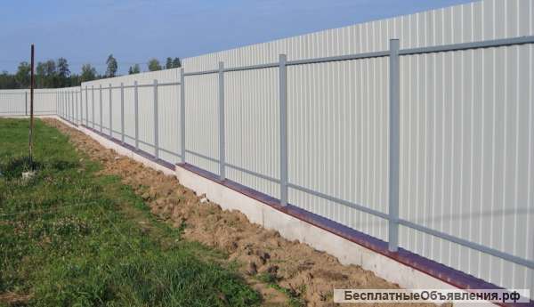 Бетонные работы. Фундамент, заборы