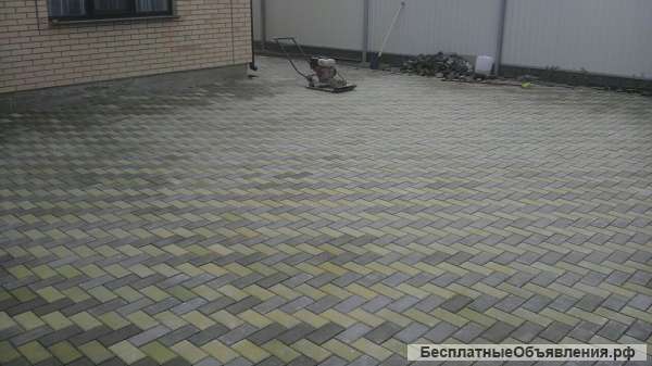 Укладка тротуарной плитки