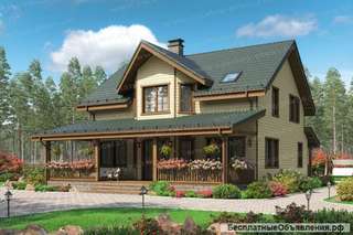 Проект каркасного дома с эркером