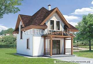 Проект каркасного дома 7x7 м