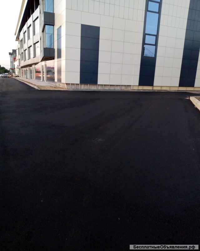 Асфальтирование. Благоустройство. Укладка асфальта.