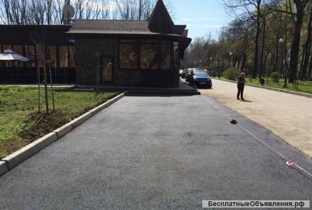 Асфальтирование. Благоустройство. Укладка асфальта.