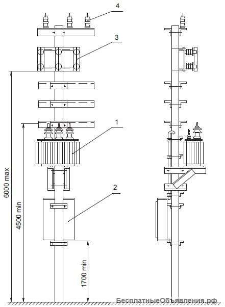 Мачтовая трансформаторная подстанция комплектная КТПМ