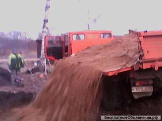 Доставка песка, щебня, гравия, булыжника, грунта и т.д.