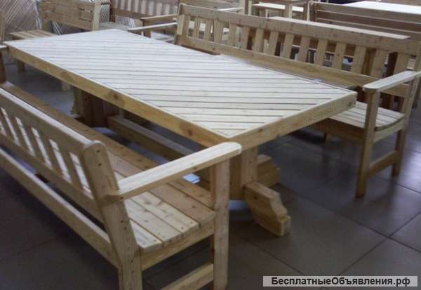 Комплект садовой мебели (Лиственница)