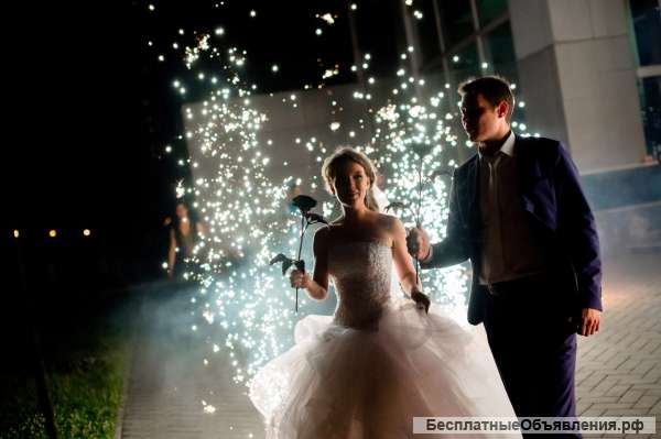 Пиротехника на свадьбу и огненное сердце