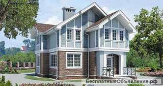 Проект дома из газоблока 9 на 10 м с мансардой