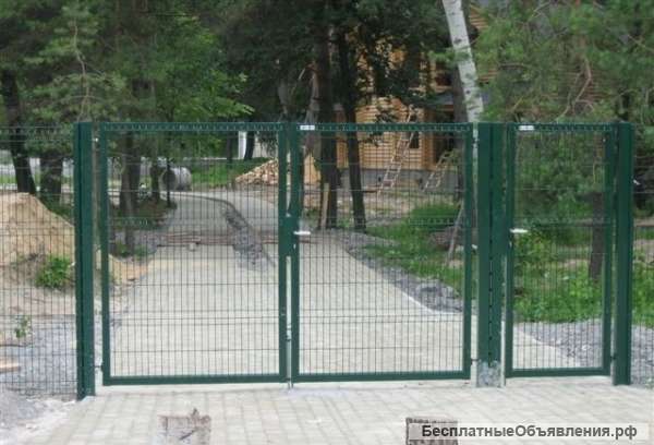 3D Забор, 3Д сварная панель. Сварная система ограждения.