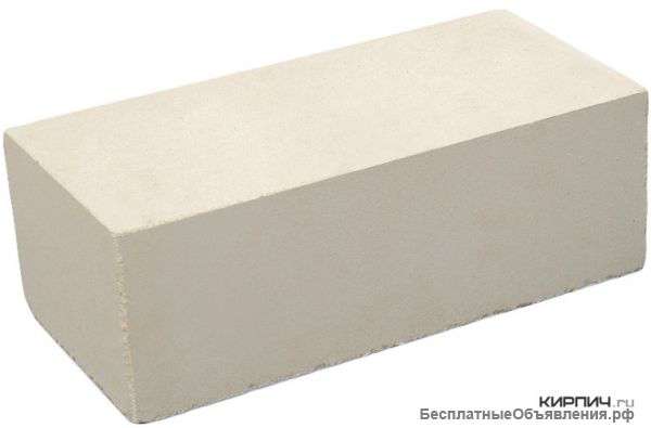 Кирпич силикатный лицевой полнотелый белый, дешево