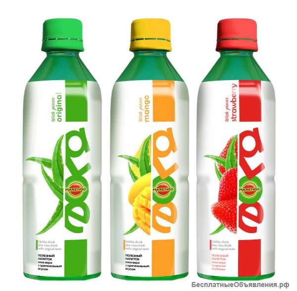 Алоэ вера ( Aloe Vera) с кусочками Алоэ, Нектары, соки