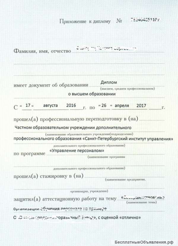 Сестринское дело Переподготовка