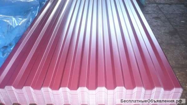 Профилированный лист-С21 0.4 вишня 2х1.05