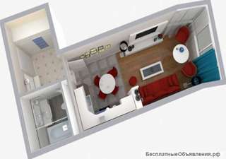 Сочи, Чебрикова ул., 31 кв.м., студия в новостройке.