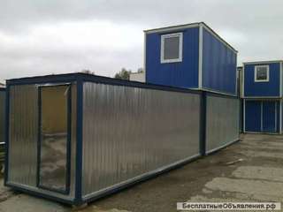 Блок-контейнер (бытовка метал.) бк-50 утепленная