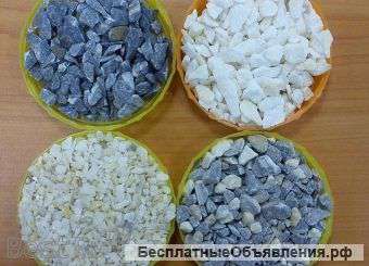Мраморный щебень, цементы, микрокальцит