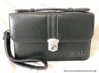 Барсетка мужская кожанная