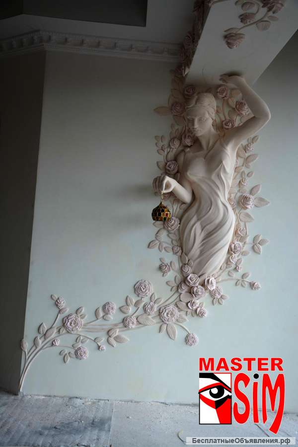 Отделка помещений Барельефами, скульптуры