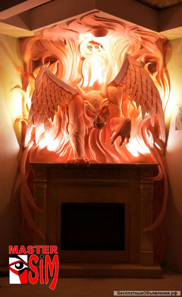 Отделка помещений Барельефами, скульптуры