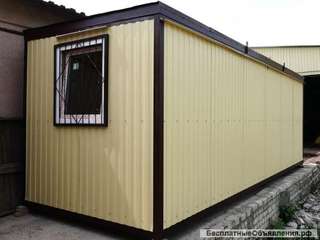 Бытовка металлическая бк-00, размер 6х2.4х2.36м