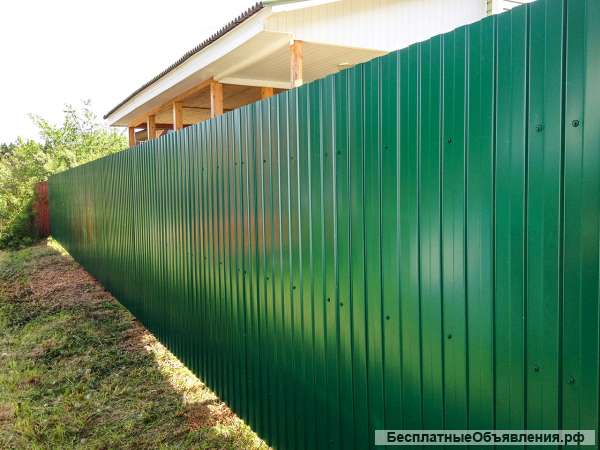 Забор под ключ, Калитки, ворота. Пенсионерам скидка.