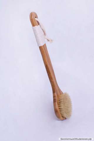 Щетка для сухого массажа с натуральной щетиной