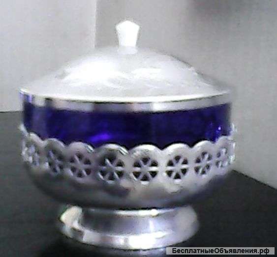 Новая конфетница, кобальт, СССР