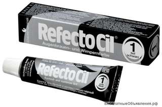 Черная краска для бровей рефектоцил 1