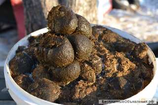 Конский навоз. в мешках