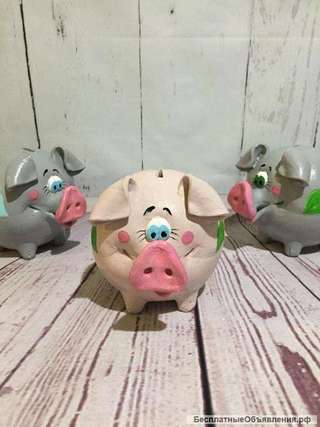 Фигурное кашпо, копилки, предметы интерьера