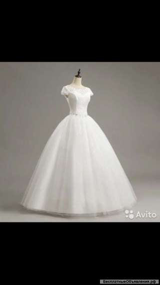 Новое изысканное свадебное платье