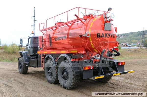 Вакуумная автоцистерна АКН-10ОД на шасси Урал 4320