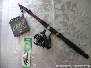 Набор Спиннинг + Катушка +Блесна + Леска