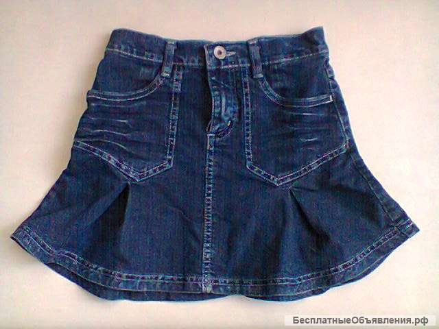 Юбка джинсовая 134-140 размер