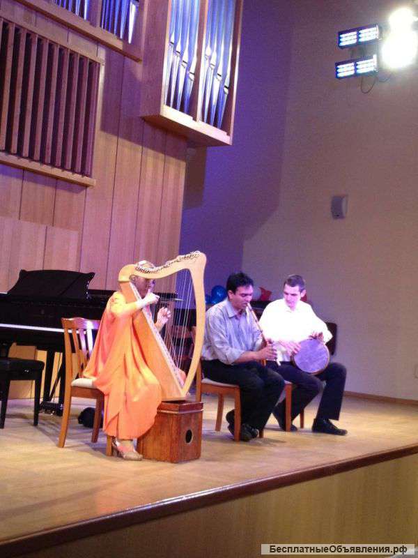 Уроки игры на кельтской арфе