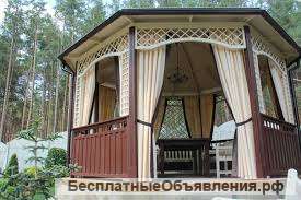 Тканевые шторы для беседки