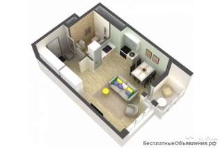 1-к квартира, 41.6 м², 8/17 эт.
