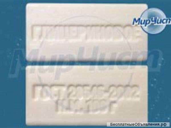 Мыло Ординарное 90гр без обёртки «Банное», «Глицериновое» 5,65 руб